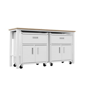 Manhattan Comfort Fortress Modern Garage Set White 17GMC-WH