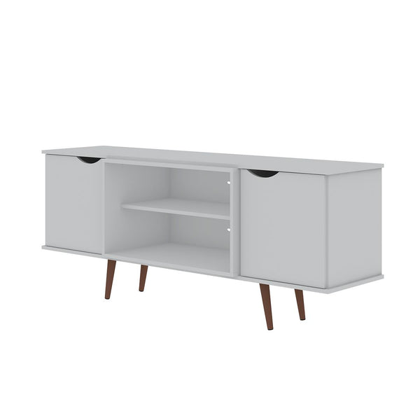Manhattan Comfort Hampton Mid-Century Modern TV Stand White 17PMC1
