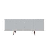 Manhattan Comfort Hampton Mid-Century Modern TV Stand White 17PMC1