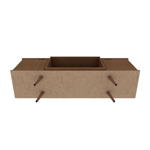 Manhattan Comfort Hampton Mid-Century Modern TV Stand Maple Cream 17PMC5