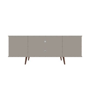 Manhattan Comfort Hampton Mid-Century Modern TV Stand Off White 17PMC6