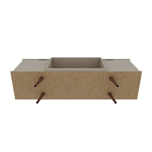 Manhattan Comfort Hampton Mid-Century Modern TV Stand Off White 17PMC6