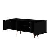 Manhattan Comfort Hampton Mid-Century Modern TV Stand Black 17PMC70