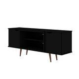 Manhattan Comfort Hampton Mid-Century Modern TV Stand Black 17PMC70