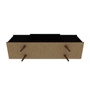 Manhattan Comfort Hampton Mid-Century Modern TV Stand Black 17PMC70