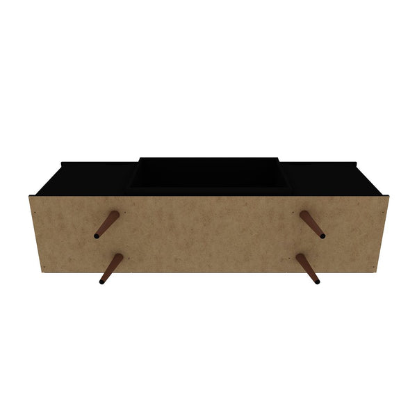 Manhattan Comfort Hampton Mid-Century Modern TV Stand Black 17PMC70