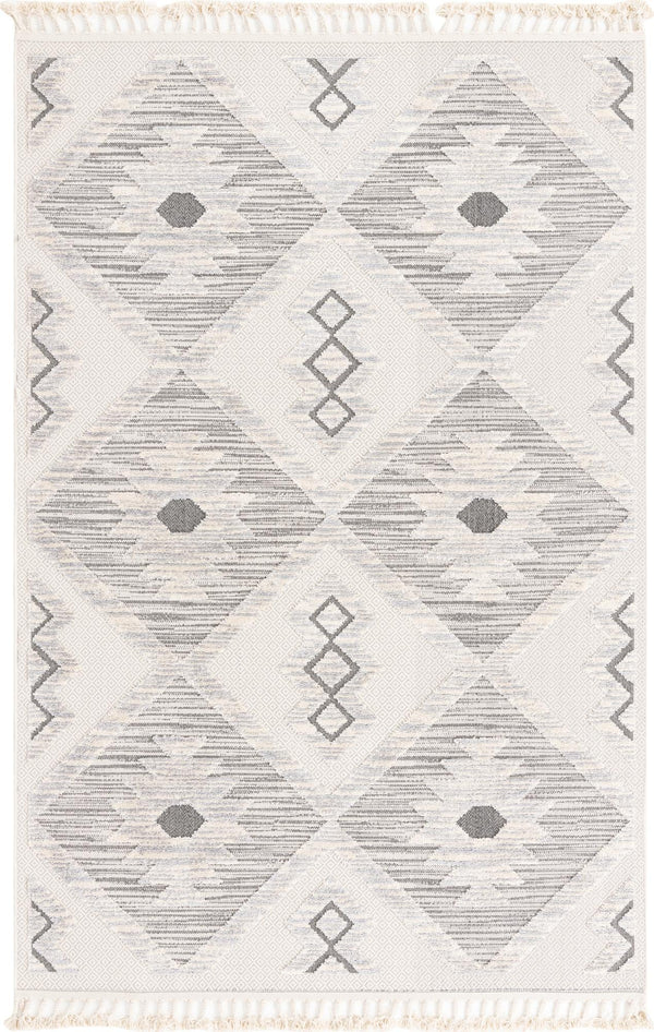 Unique Loom Arlo Kai Machine Made Tribal Rug Sandy Beige, Gray/Beige 6' 1" x 9' 0"