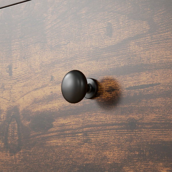 English Elm HOMCOM Mobile 3-Drawer Office Storage Cabinet with Removable Top Tray, Locking Wheels, Space-Saving Design Rustic Brown W2225P217759