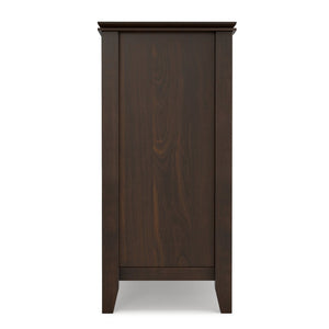 English Elm Artisan Solid Pine Buffet Sideboard with Glass Doors and Drawers for Dining Rooms B136P439019