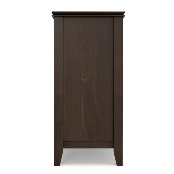 English Elm Artisan Solid Pine Buffet Sideboard with Glass Doors and Drawers for Dining Rooms B136P439019