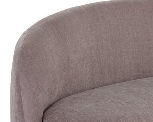 Sunpan Kendra Sofa - Contemporary Curved Design with Warm Undertones for a Bold, Stylish Living Space Planet Lilac