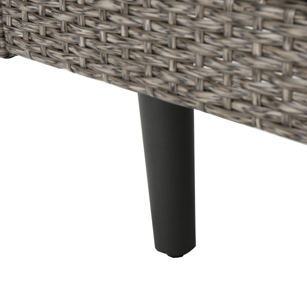 English Elm Christopher Knight Home® - Tahiti Corner Sofa Set With Table - Stylish Brown Outdoor Seating, Weather-Resistant & Comfortable 60125.00SETMBK