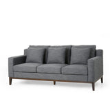 Christopher Knight Home® - Noble House - - Mirod Comfy 3-Seat Sofa With Wooden Legs, Modern For Living Room And Study