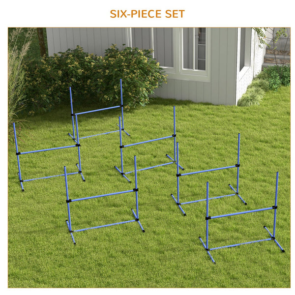 English Elm PawHut 63" 6-Tier Small Animal Habitat with Hammock, Heavy-Duty Steel Cage, Wheels & Removable Tray Blue W2225P217632