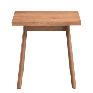 English Elm Natural Accent Table with Rustic Rubberwood Finish, Sturdy Legs, Versatile Rectangular Surface for Home Decor B062P209121