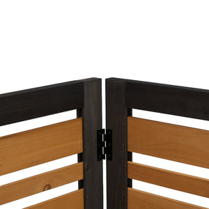 English Elm 2-panel Outdoor Wood Privacy Screen Slatted Fence for Ac Units and Patio Areas W2640P290610