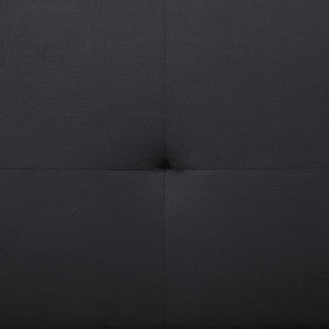 English Elm Boston Armless Tufted Convertible Sofa Bed - Compact Black Upholstered Frame, Cozy Guest Seating and Lounging Space for Small Living Rooms B062P354048