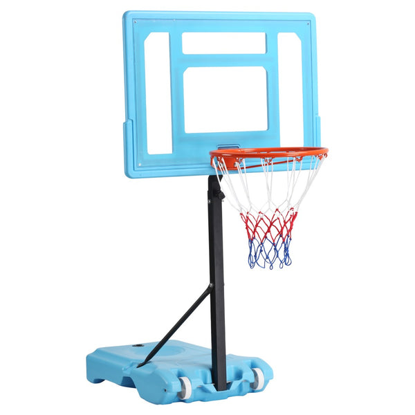 English Elm Soozier Poolside Basketball Hoop Adjustable Steel Frame with Fillable Weighted Base W2225P229360