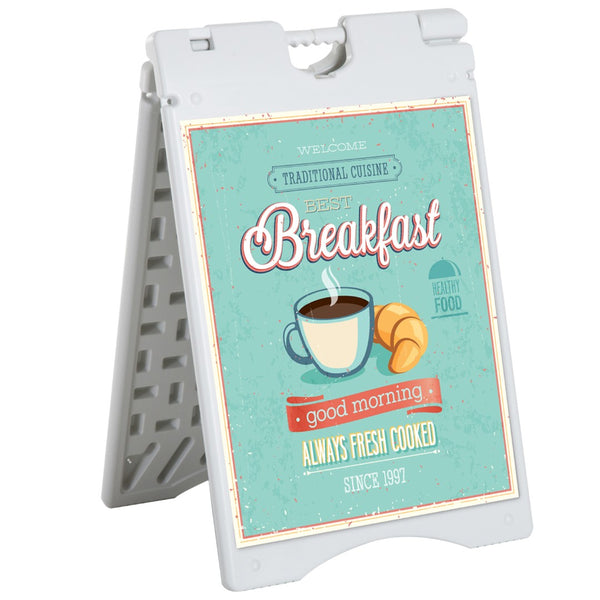 English Elm A Frame Sidewalk Sign Weatherproof Hdpe Build with Weighted Base for Outdoor Use W2225P250034