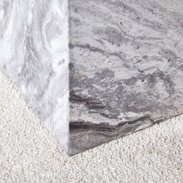 English Elm 39.3*23.6*12 Grey Stone Pattern Coffee Table - MDF Luxury Finish, Ready-to-Use Accent for Modern Homes W1151P242267