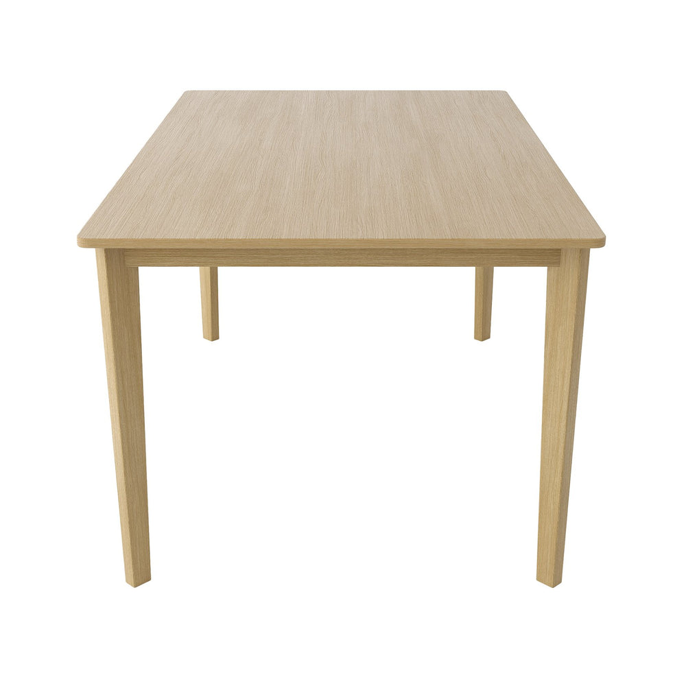 English Elm Rectangular Scandinavian dining table - versatile modern multifunction desk for home, office & dining room Natural Wood W395P316335