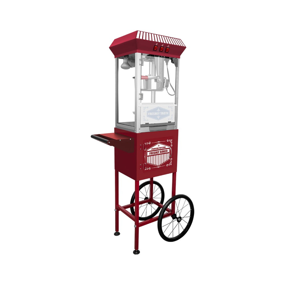 English Elm Xh-p831-p Vintage Carnival Popcorn Cart with 12oz Kettle and Tempered Glass Panels W2841P425823