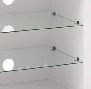 English Elm TV 58" Electric Fireplace TV Stand with LED 3D Flames, USB Charging, Ample Storage & Cable Management White W1758P210372