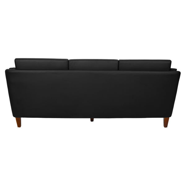 OSP Home Furnishings Loveseat Commercial Grade Faux Leather Two Seat Sofa with Cherry Wood Legs for Offices Sofa SL59403-U65