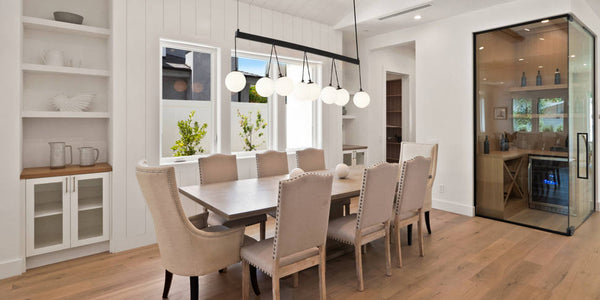 English Elm Broghan Modern 8-Light Globe Chandelier Matte Black with Frosted Glass Shades, Dimmable Smart Tunable White T3177P284032