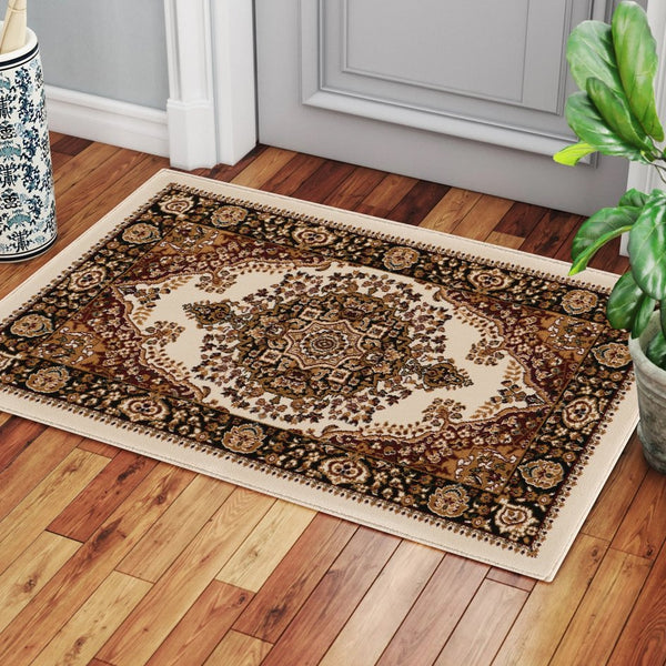 English Elm Manchester Ivory Multi Area Rug 2 Ft. X 3 Ft. - Soft, Durable, Stain Resistant For High-Traffic Spaces B186P316797