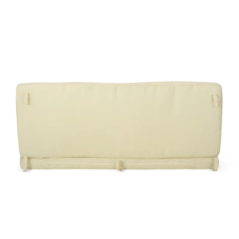 English Elm Christopher Knight Home® - Carolina Loveseat Cushion Set - Cream Outdoor Seat & Back Cushions, Weather-Resistant Comfort & Style N775P270133C