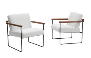 English Elm Modern Boucle Accent Armchair – Chic Lounge Chair With Curved Armrests For Stylish Home Decor Bliss T3903P372604