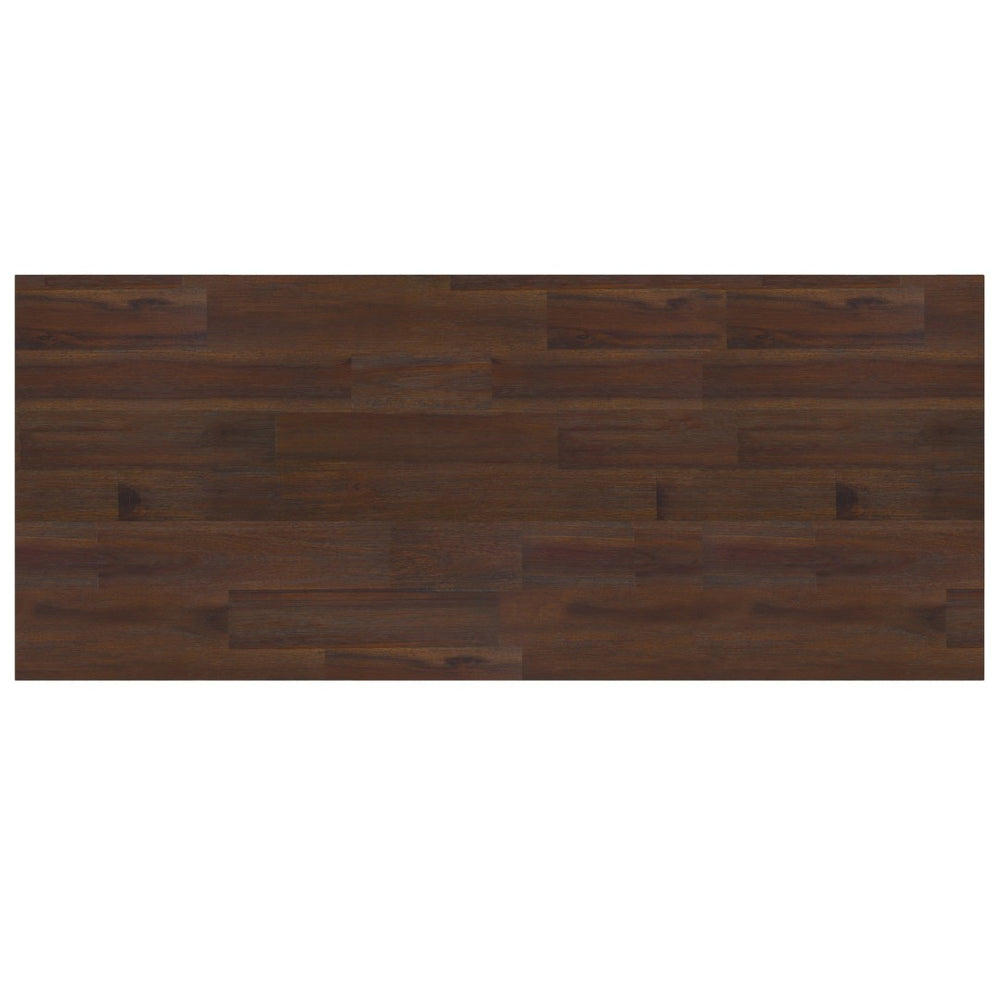 English Elm Lowry Solid Acacia Wood Sideboard with Industrial Legs and Concealed Storage Doors B136P439009