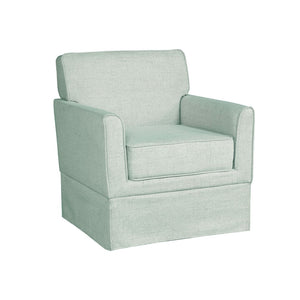 English Elm Accent Armchair Tailored Track Arm Skirted Base Polyester Upholstered Living Room Seat B035P496592