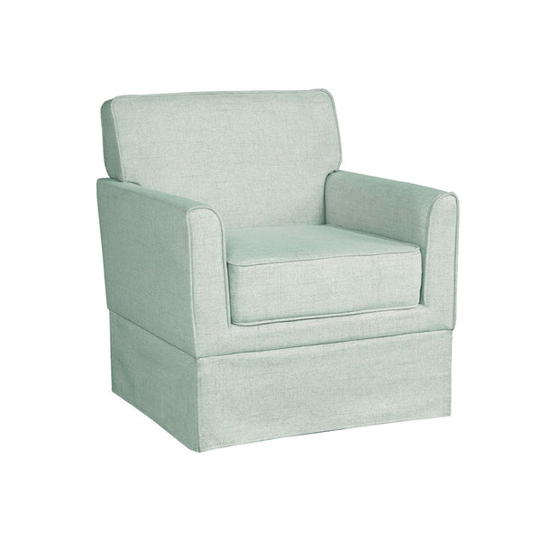 English Elm Accent Armchair Tailored Track Arm Skirted Base Polyester Upholstered Living Room Seat B035P496592
