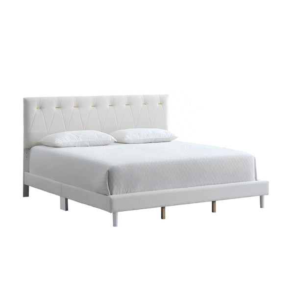 English Elm Sinclair Tufted Twin Platform Bed with Gold-Tone Accents, Plush Teddy Fabric, Adjustable Headboard Wheat 60.39 L x 26.37 W x 7.28 H B078P400738