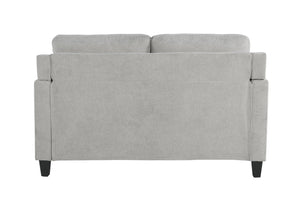 English Elm Horatio Chenille Loveseat with Pocket Coil Seats and D25 Foam Support, Modern Cozy Living Sofa 92 taupe 50 L x 26 W x 22 H B2726P248620