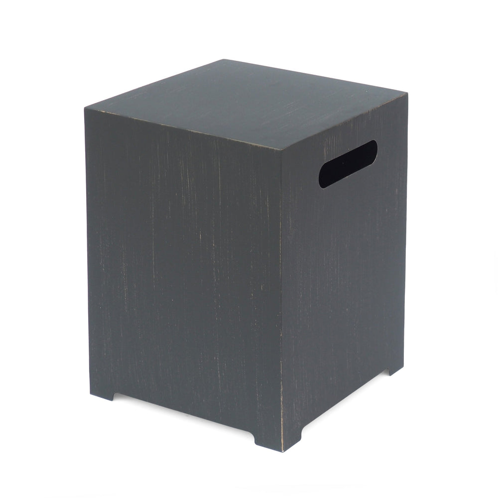 English Elm Christopher Knight Home® - Iron modern tank holder side table with powder-coated iron frame, durable multi-functional hideaway for propane (19.75"H) Brown+Gold 67760.00BRN