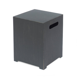 English Elm Christopher Knight Home® - Iron modern tank holder side table with powder-coated iron frame, durable multi-functional hideaway for propane (19.75"H) Brown+Gold 67760.00BRN