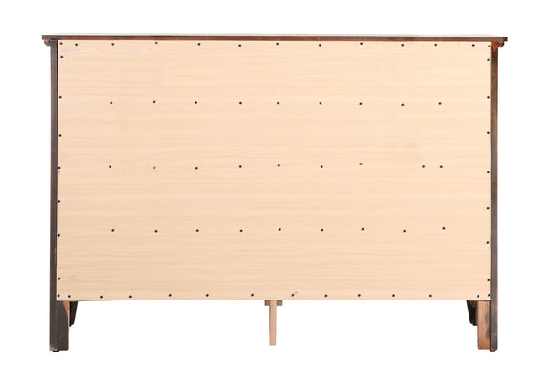 English Elm Hammond Elegant Silver Champagne Dresser with Dovetail Drawers, Soft-Close Hardware, Durable Veneer Finish Cappuccino 41 L x 63 W x 21 H B078108318