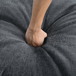 English Elm U_Style Large U-Shape Sectional Sofa with 2 Chaise & Removable Ottomans, 6-Seater, Polyester, Modern Piping Design, Spacious Comfort 136" WY000415AAE