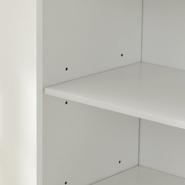 English Elm CD MDF 8-Tier Media Cabinet with Adjustable Shelves, 71" Tall Sturdy Storage for Home Office Display and Organization White W2972P333111