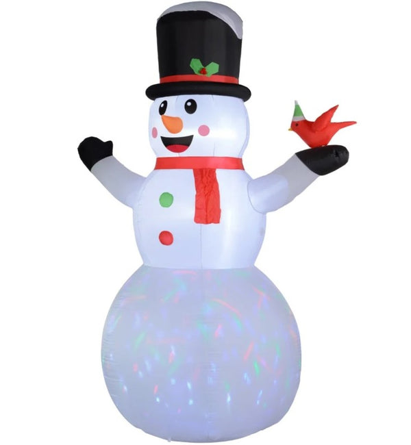 English Elm Inflatable Santa Fire Truck Yard Display with Led Lit Tree 7.5 Foot Holiday Decor T3971P415555