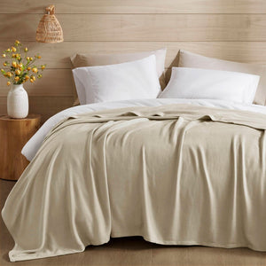 English Elm 1-piece King Jacquard Cotton Blend Blanket Aztec Woven Soft Breathable Bedroom Layer Khaki B035P437474