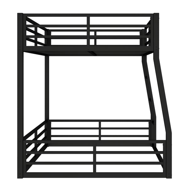 English Elm Metal Full Xl Over Queen Bunk Bed - Space-Saving Design For Teens & Adults, Durable, Noise-Free, No Box Spring! W1580S00141