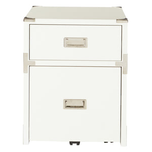 OSP Home Furnishings Wellington 2 Drawer File Cabinet White