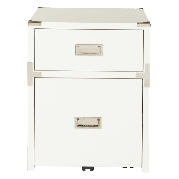 OSP Home Furnishings Wellington 2 Drawer File Cabinet White