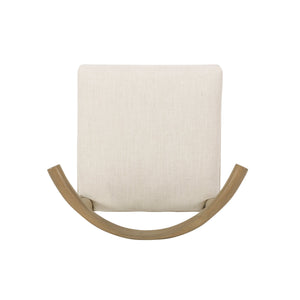 English Elm Christopher Knight Home® - DINING Chair Set of 2 Mid-Century Upholstered Rubberwood Dining Chairs with Tapered Legs and Open Backrest Beige N771P266173M