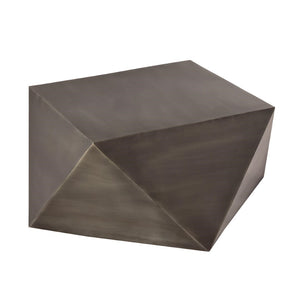 Pasargad Home Dimitri Handcrafted Brass Coffee Table – Stunning Centerpiece For Modern Living Rooms Grey Iron Prr-019zn