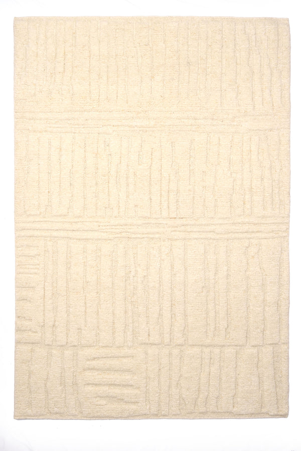 Capel Rugs Vail Luxurious New Zealand Wool Area Rug - Soft, Hand-knotted Design For Cozy, Elegant Spaces Snow 100% Wool 1800rs09001200600